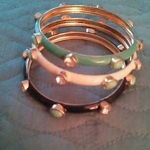 Studded Braclets, Set of Three